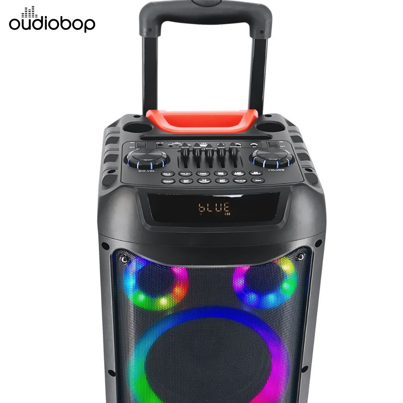 BK-5058双8インチ木製無線bluetoothスピーカー屋外k歌タイロッド広場舞音響サブウーファー家庭用|undefined