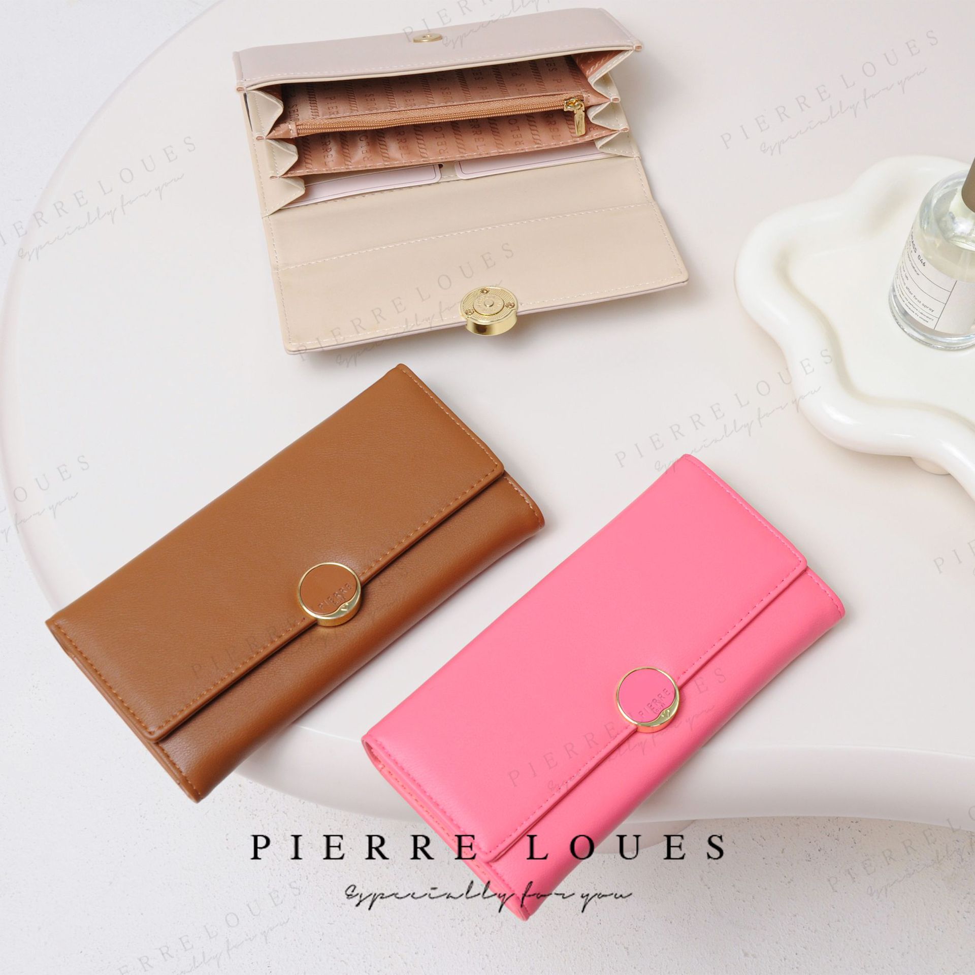 Estudiantes coreanos transfronterizos billetera de gran capacidad billetera de moda inswind de alta calidad billetera de dama con cremallera