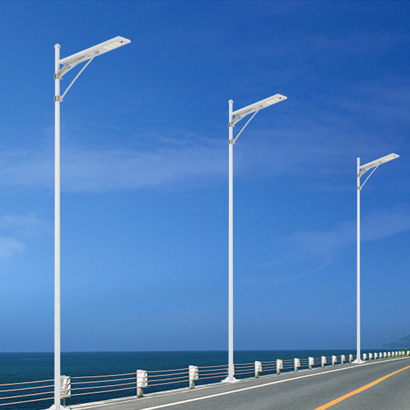 Lámpara de calle LED solar Comercio exterior exclusivo para la lámpara de calle solar integrada lámpara de calle plana clásica fábrica al por mayor