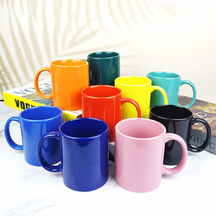 Цветная керамическая чашка на заказ логотип узоры кофейная чашка подарочная реклама Curate Glaze Cup A -Level Foreign Trade кружка