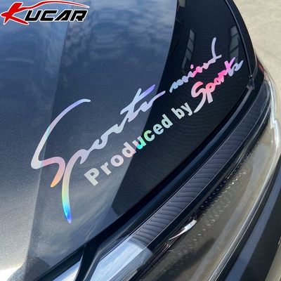 sticker, personalized engine hood English | Lamp eyebrow