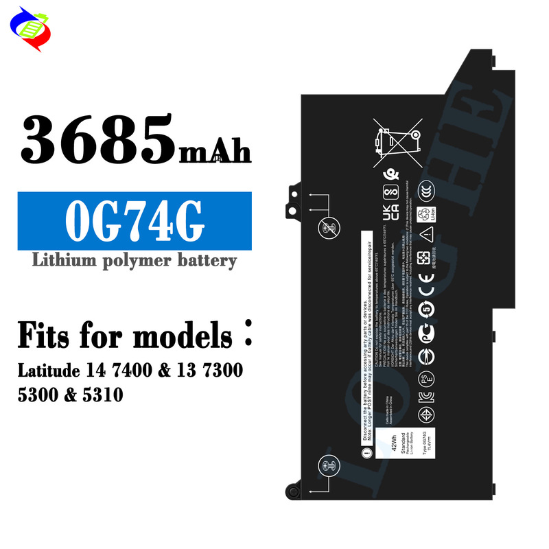 Suitable for Dell 0G74G Notebook Battery Latitude 14 7400/13 7300/5300/5310