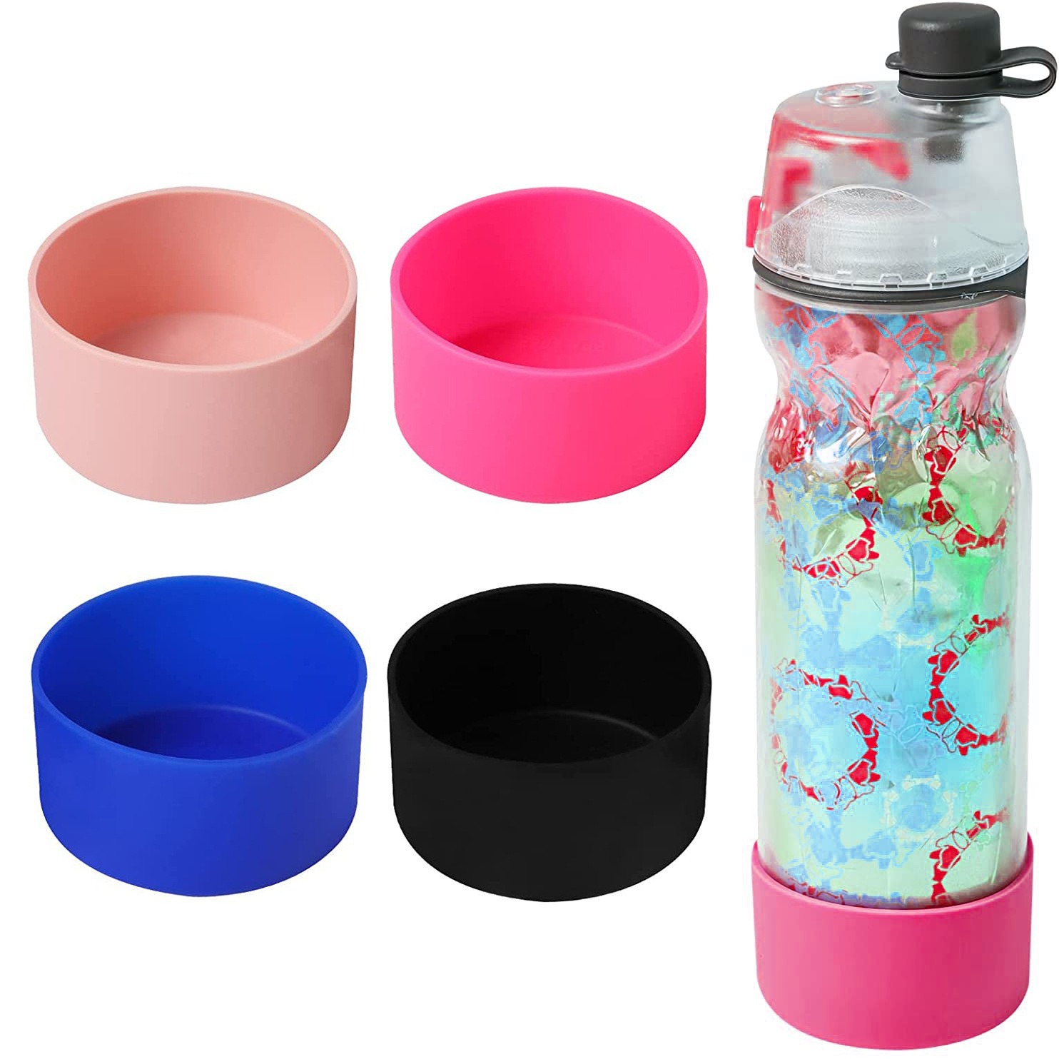 Silicone Insulated Cup Cover Anti-slip High-temperature Space Cup Cover with Diameter 7.5cm 9cm Water Cup Silicone Pad