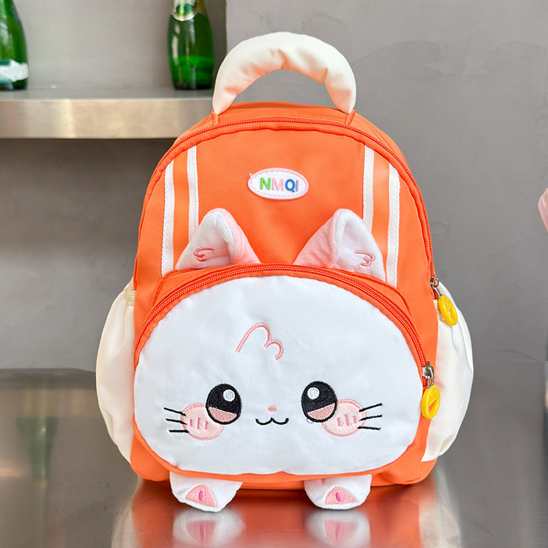 Jardín de infantes mochila de bebé caricatura lindo felino mochila para niños y niñas 2025 nueva mochila infantil
