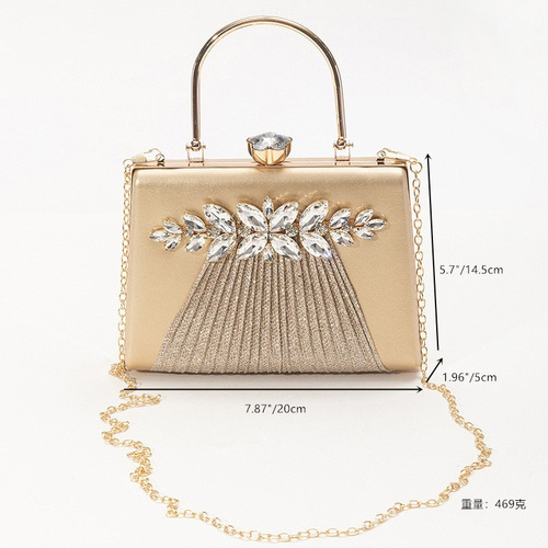 Early Spring European and American Retro Handbag Fashion Trend Princess Dinner Bag Party Banquet Cheongsam Chain Shoulder Bag