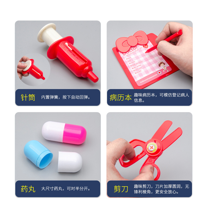 Nuevos productos transfronterizos médicos infantiles juguetes para niños y niñas juegos de rol dentistas con herramientas delantal