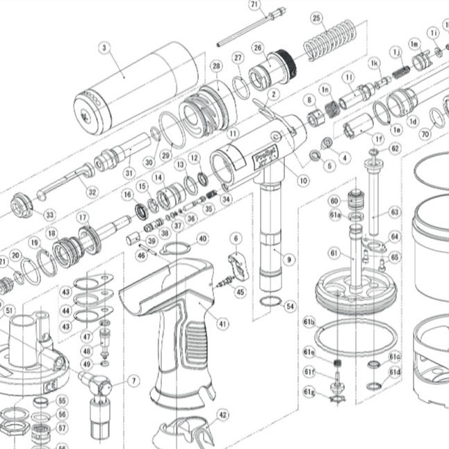 POP拉钉枪 铆钉枪 拉铆枪配件 EJECTOR NOZZLE TO144 TP144-123