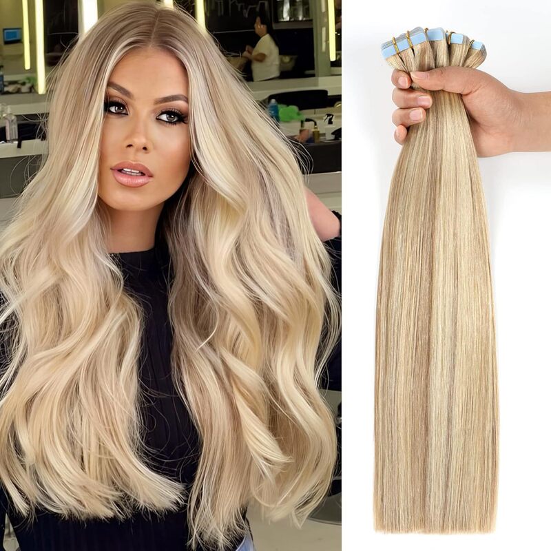 Seamless Hair Extensions 100% Human Hair Film Hair Extensions Tape in Hair Extensions 2.5G/Piece 50g