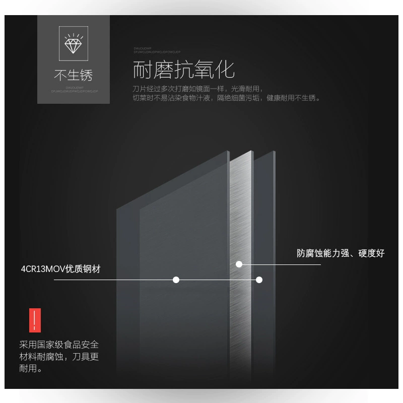 Foreign trade wholesale home chef Kitchen Kitchen Kitchen Kitchen Kitchen Kitchen Kitchen Kitchen Kitchen Multi -knife cut meat knife