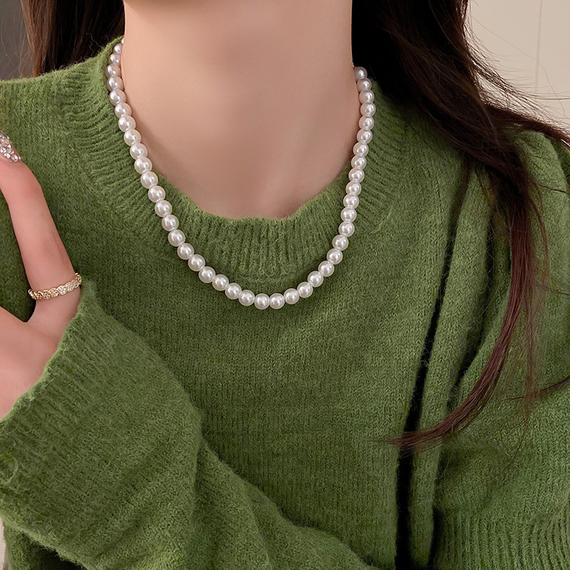 À La Française Rond Perle Placage Femmes Collier display picture 6