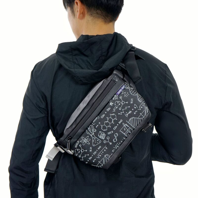 Chest Bag Men's messenger bag Japanese and Korean functional waterproof trendy women's riding motorcycle bag large capacity shoulder crossbody bag