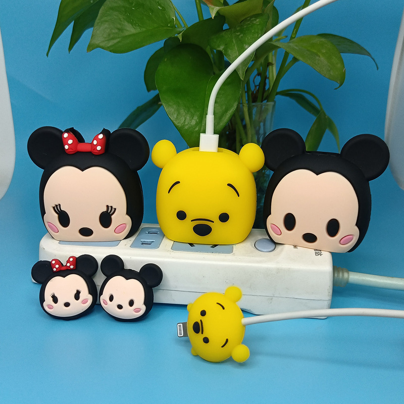 New Cartoon charger protective cover suitable for Apple fast charging head 18/20W charging head protective cover Winder New Cartoon charger protective cover suitable for Apple fast charging head 18/20W charging head protective cover Winder