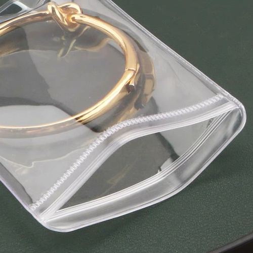 Convenient PVC Jewelry Storage Bag, Decorative Anti-Oxidation Earrings Necklace Bracelet Dustproof Bag, Thick Transparent Sealed Bag
