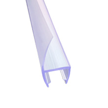 淋浴房H型防水胶条PVC透明防风胶条浴室卫生间加厚挡水条密封