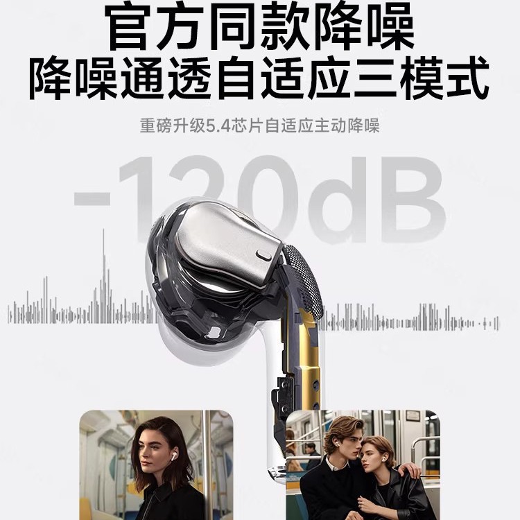 Auriculares Bluetooth Inalámbricos Pro2 de Plástico con Reducción Activa de Ruido e Impermeables image 3