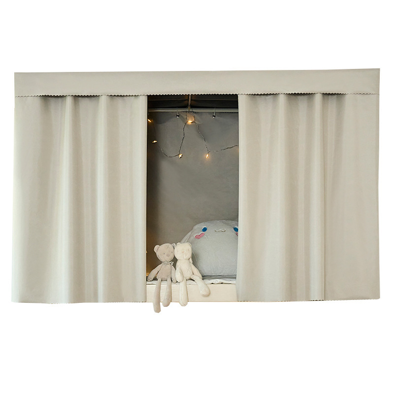 Dormitorio sombreado cortina de cama gruesa sólida deslizante mosquiteros cortina de mesa para estudiantes cortina de cama dormitorio