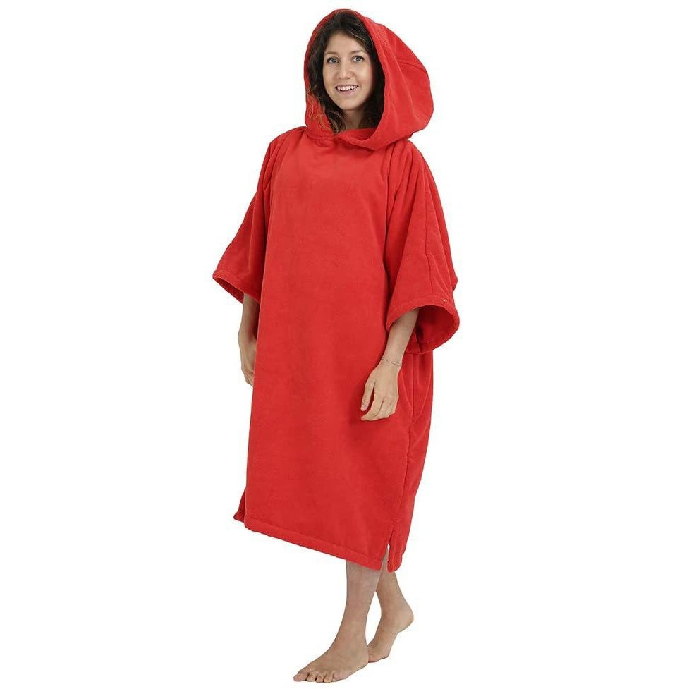 2023 nuevo color caramelo con capucha suelta camisón de felpa al aire libre ocio suéter hombres y mujeres Albornoz usable