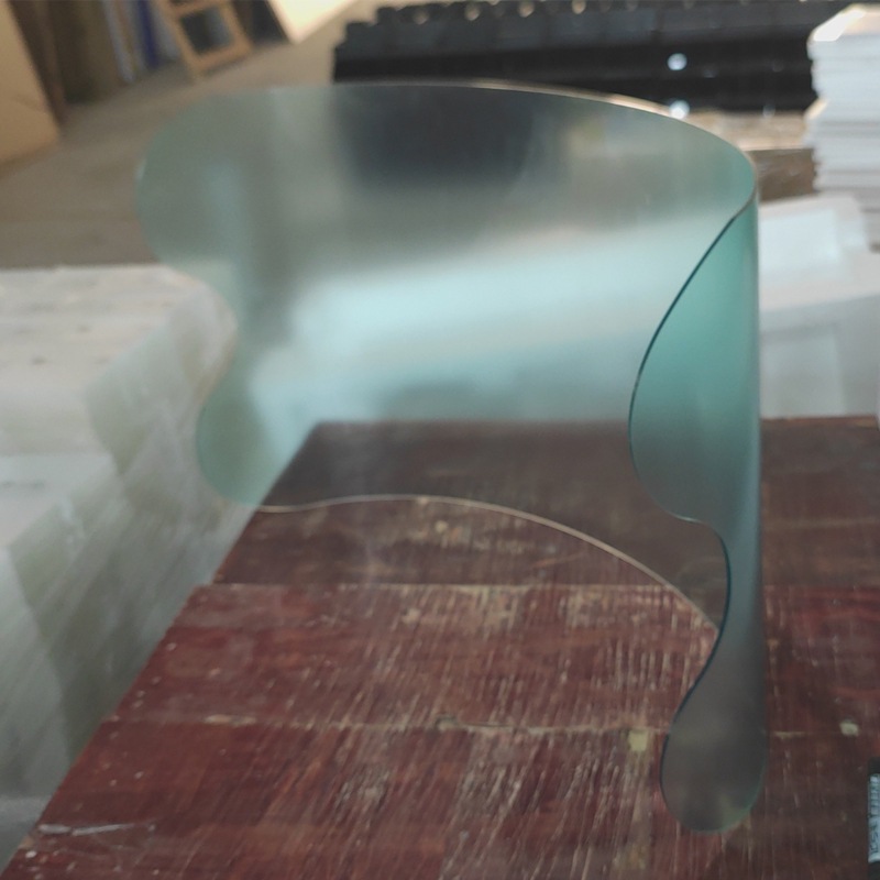 透明亚克力弧形加工U型S型渐变有机玻璃彩色热弯成型创意