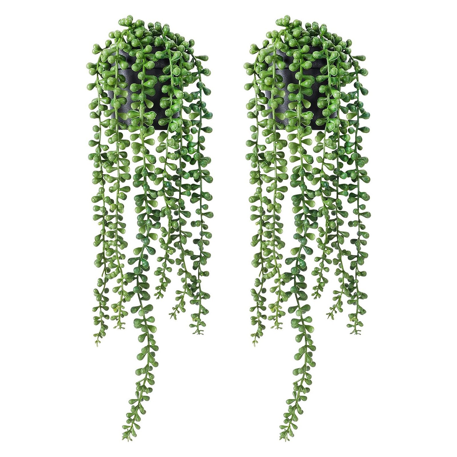 Artificial colgante planta Mandala eucalipto por hojas Vine falso en maceta decoración interior y exterior