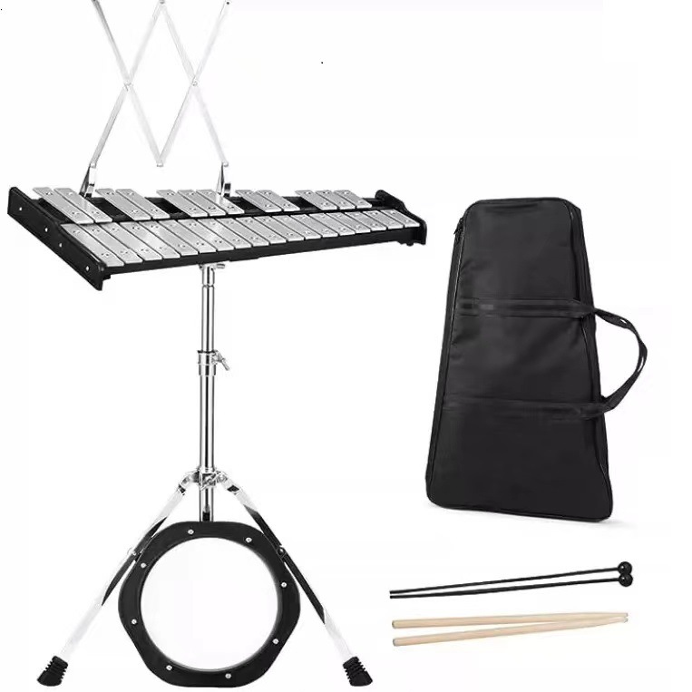 Orff instrumento musical piano de aluminio de 32 tonos piano de reloj de 32 tonos piano de trémolo de 32 tonos piano de metal de barra de 32 tonos