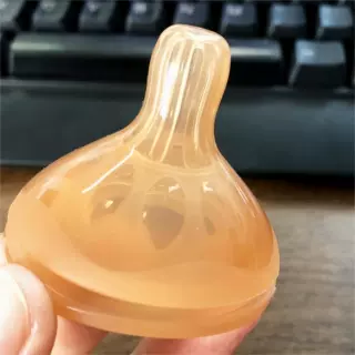 源头工厂 宽口5cm奶嘴 超软防胀气纳米银硅胶奶嘴奶瓶配件5.0口径