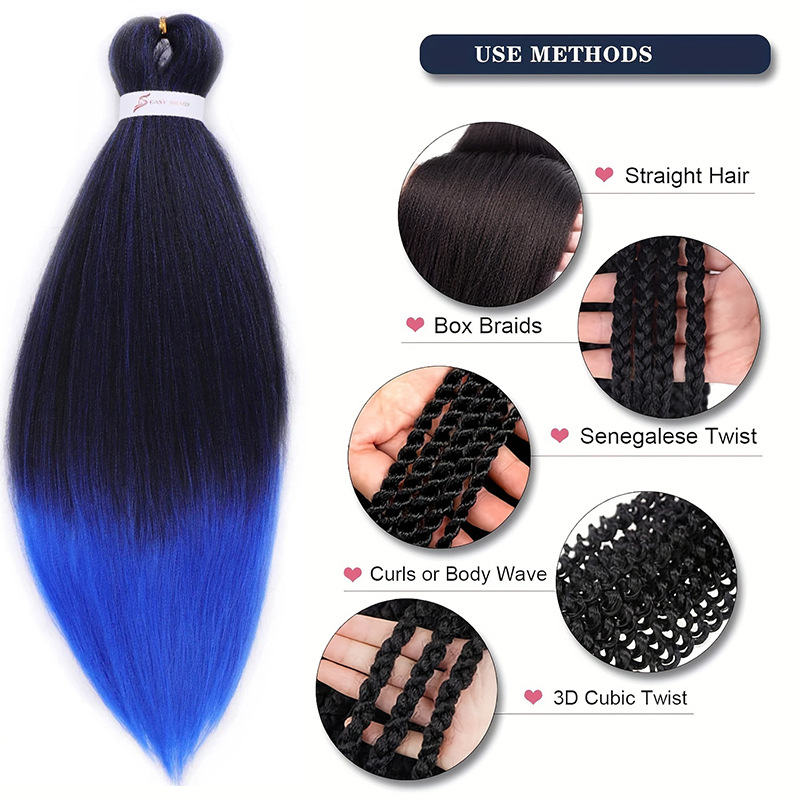 Extensions per trecce sintetiche lunghe parrucche lisce_voghion.com