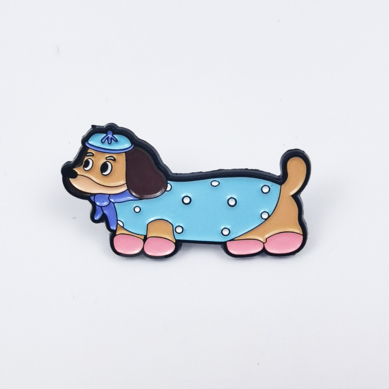 可爱萌宠合金卡通胸针创意腊肠狗猫咪饰品勋章服装包包配饰徽章|undefined