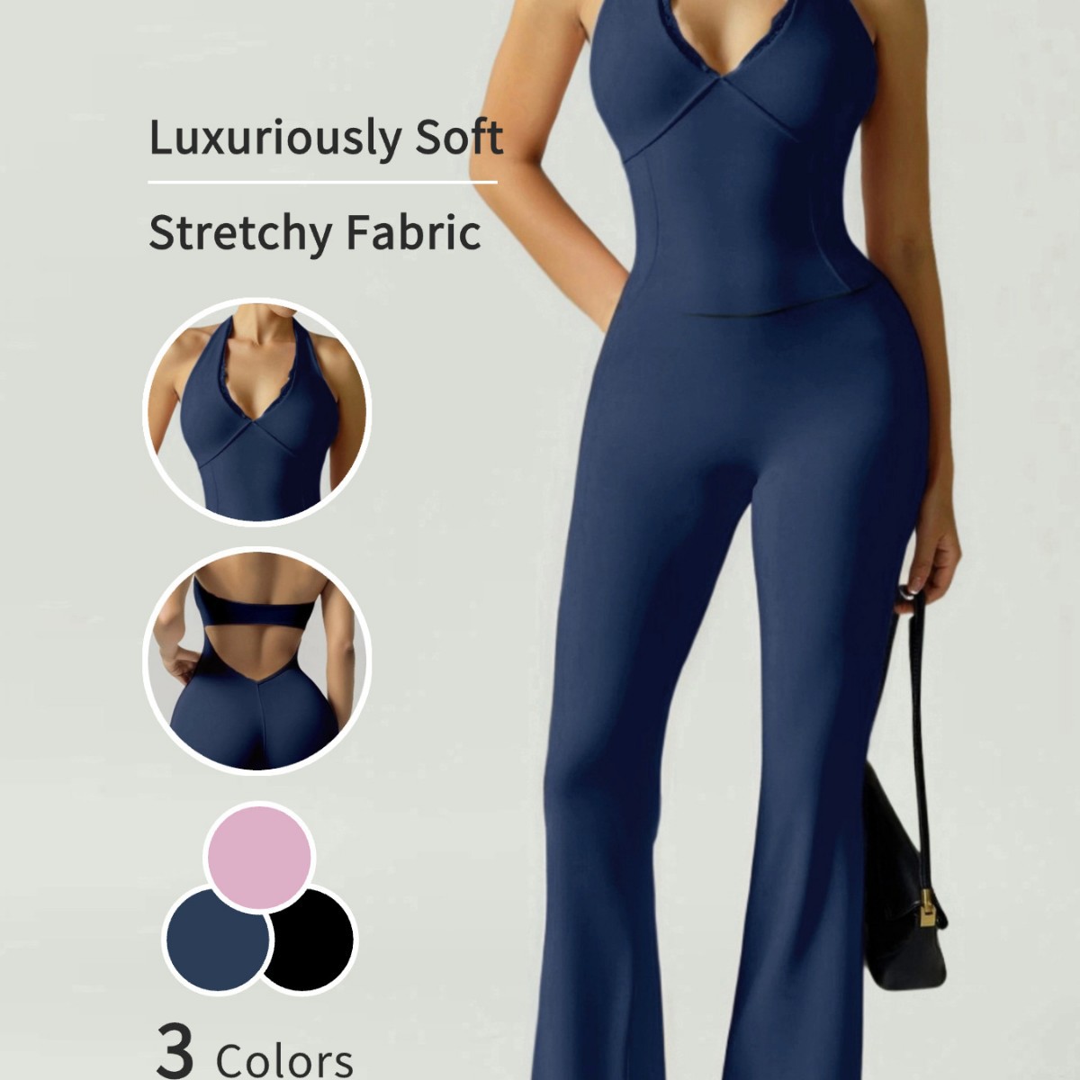 Cross-Border Popular Lace Collar One-Piece Yoga Suit for Women, Hip-Lifting Trousers, Running Sports Halterneck One-Piece Suit, Tight Yoga