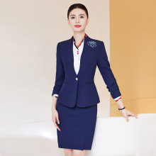 职业套装女空姐制服酒店前台接待工装高级感餐饮餐厅服务员工作服