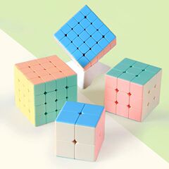 马卡龙魔方二三阶34阶四五顺滑三角金字塔组合初学者儿童益智玩具