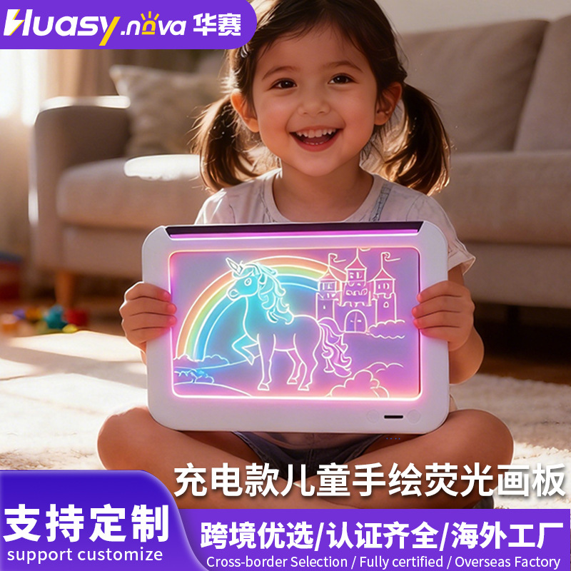 acrylic fluorescence erasable drawing board writing