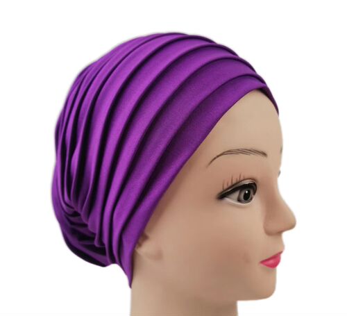  cross-border new milk silk folding hat turban hat ethnic hat brimless Indian high top turban hat wholesale