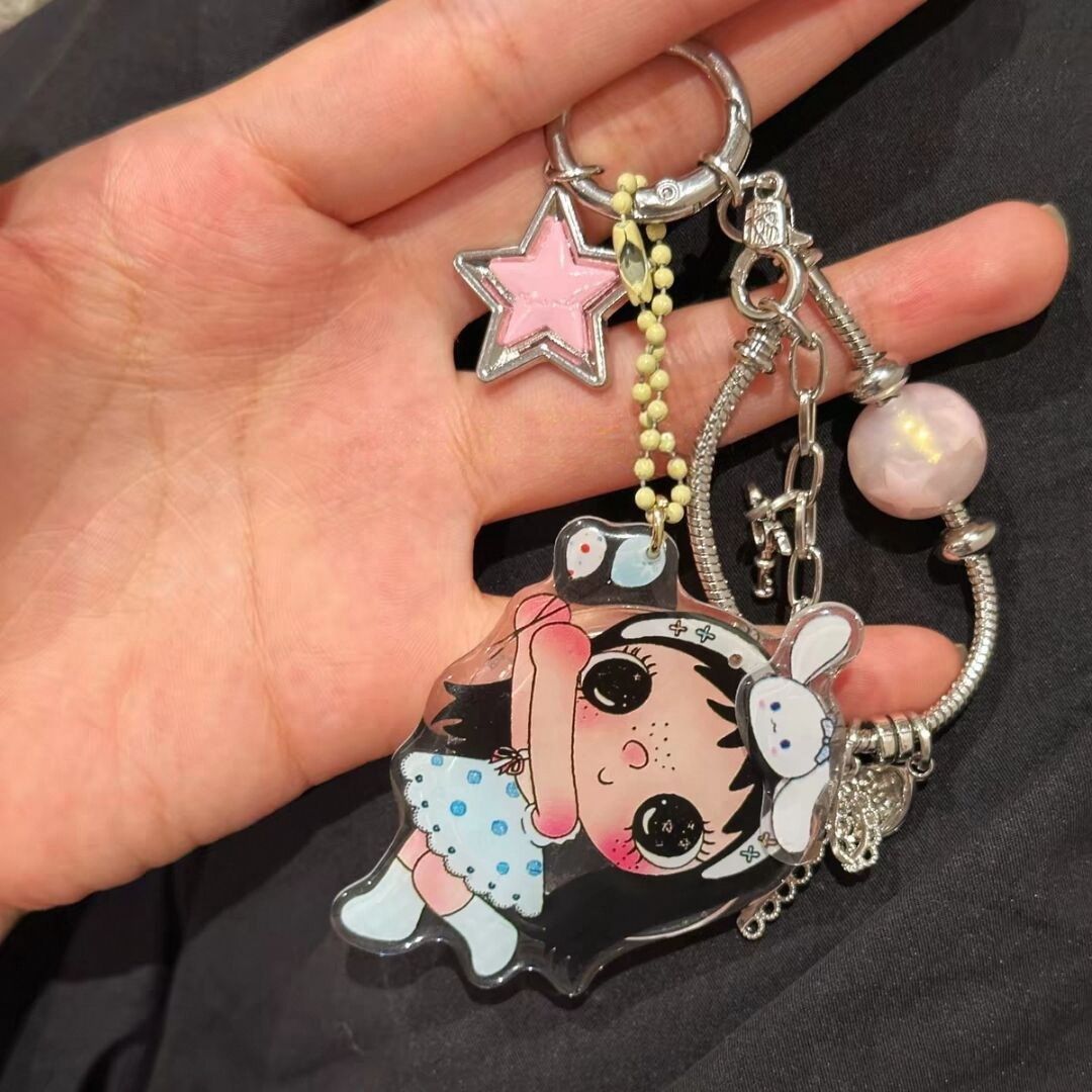 DIY cute and stylish phone charm/keychain for girls, a perfect gift for best friends