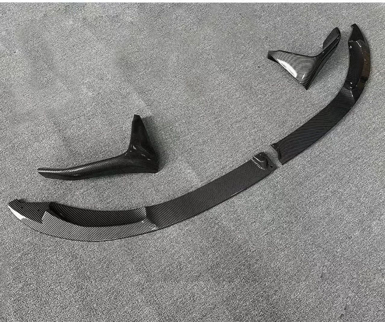 For BMW M3/M4 Front Lip F80 F82 MP Style Gloss Black/Carbon Fiber