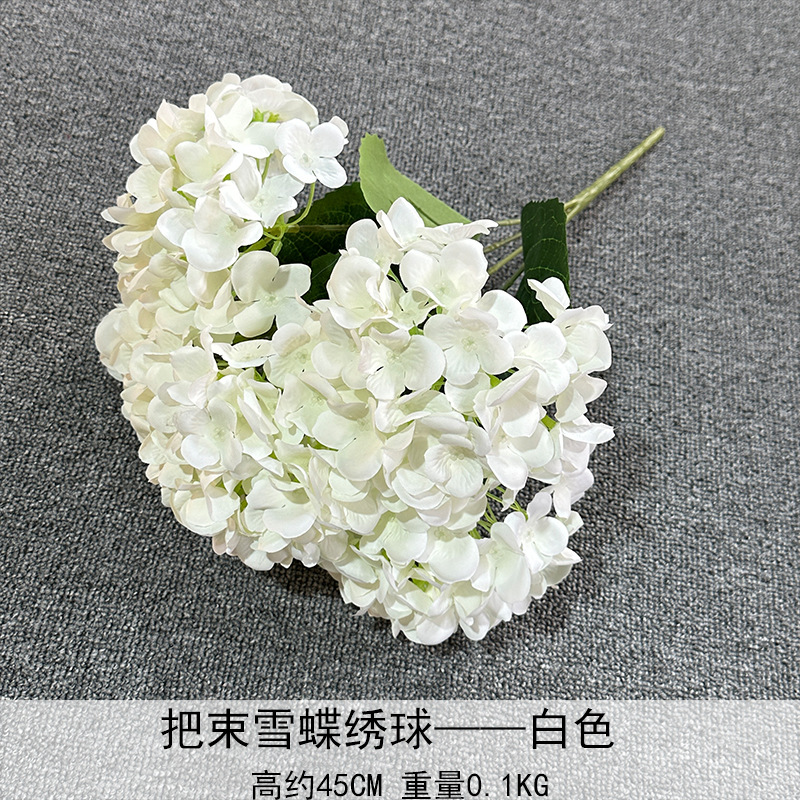 Ramo de Hortensias Mariposa de Nieve, Blanco