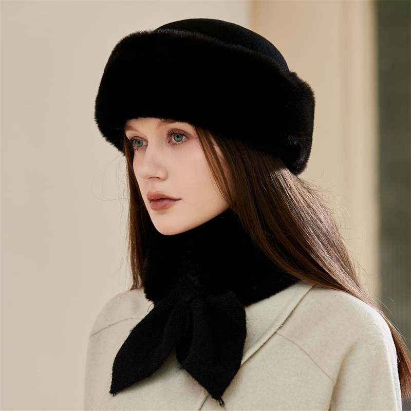 Gorro ushanka y cuello térmico para hombre peluche invierno_voghion.com