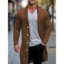 I 28160 Thick Cable Knit Cardigan Sweater �Ӻ���֯����
