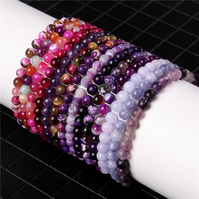 18g Weight Bracelets Classification Natural Stone Chain Material 1 Piece Quantity Holiday, Daily Occasion natural stone Material Round Pattern Unisex Gender Beaded Design Casual, Simple Style Style Casual Simple Style Round Natural Stone Wholesale Bracelets 1