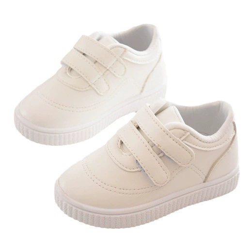 Children's white footwear for early age, sports white shoes, soft sole
