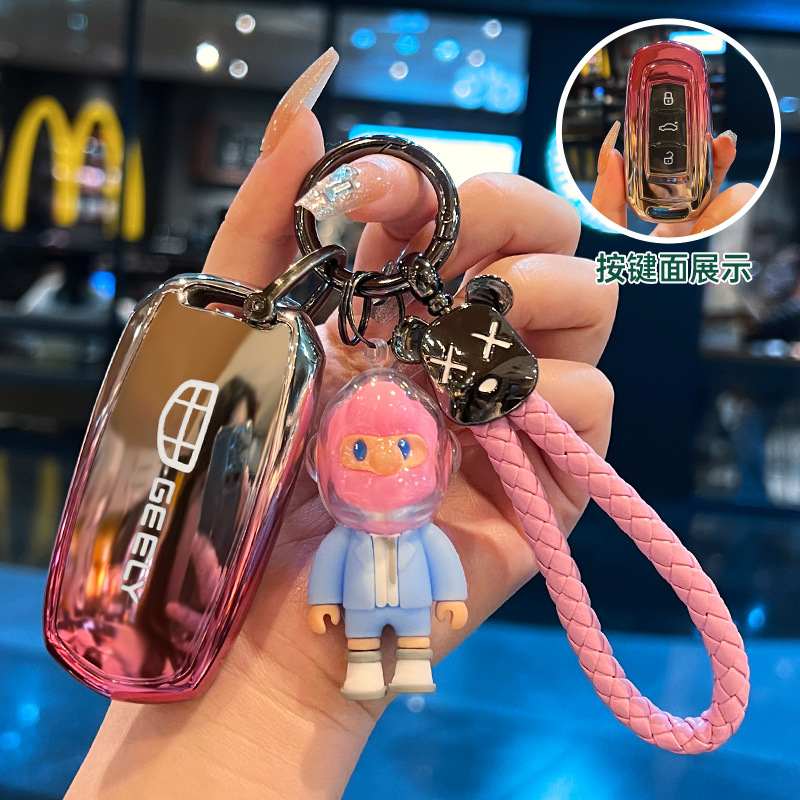 A타입 [그라디언트 핑크] + 난폭한 곰 핑크 로프 + 슈트 보이