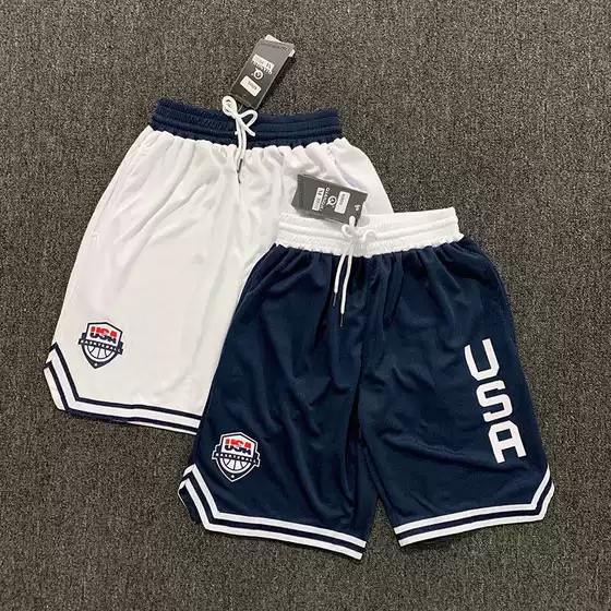 Durant Usa Captain America Men's Basketball American Basketball Shorts Quick-Drying Loose Tatum Training Fitness Running Pants