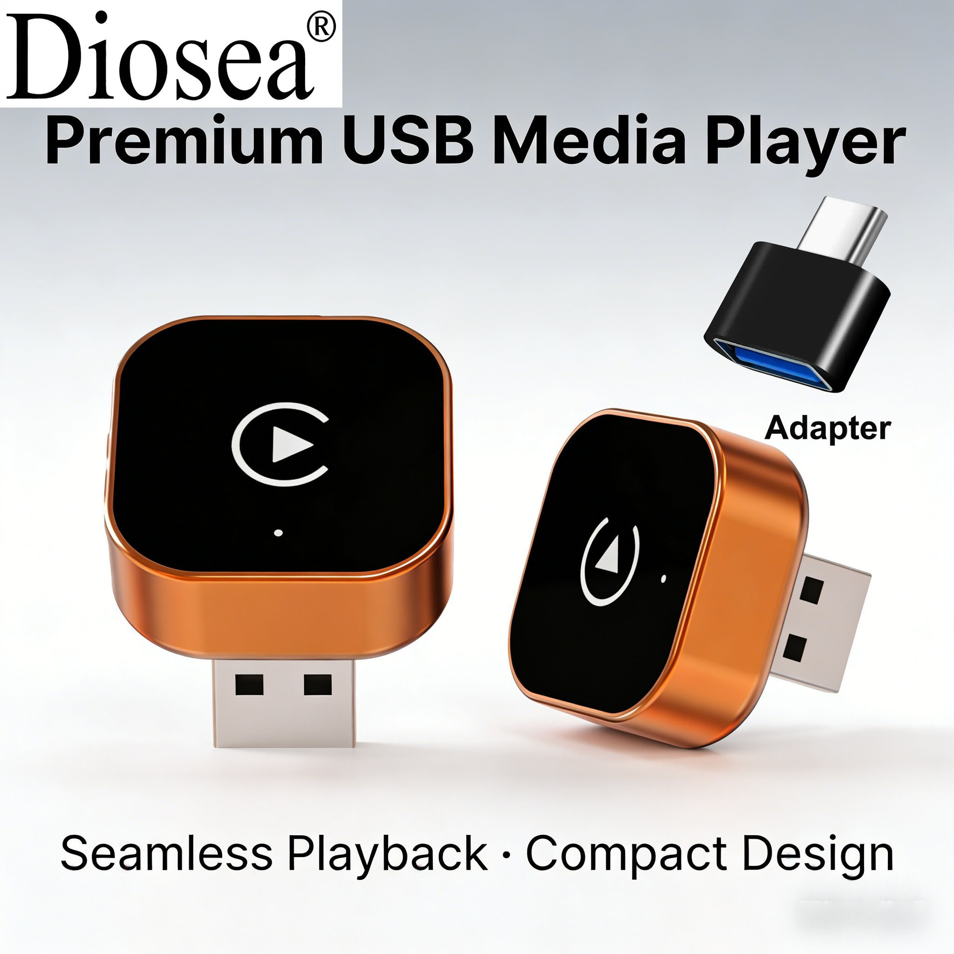 Orange CarPlay Upgrade Device: Wireless Car Connectivity Adapter, Compatible with Android Auto, Plug-and-Play Without Modification
