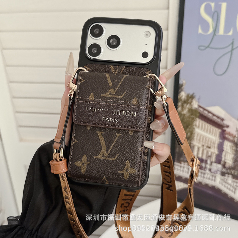 Luxury leather crossbody phone case with a strap, suitable for iPhone 18 PRO MAX, also compatible with iPhone 13 (hard case) Luxury leather crossbody phone case with a strap, suitable for iPhone 18 PRO MAX, also compatible with iPhone 13 (hard case)