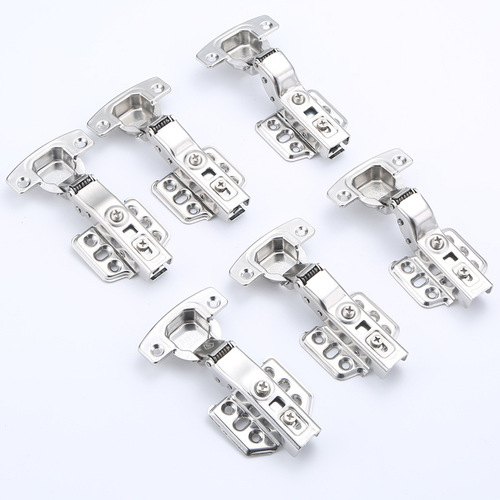 Stainless steel cabinet hinges for 304 stainless steel cabinet doors, silent damping buffer hinges for wardrobe doors, stainless steel hinges