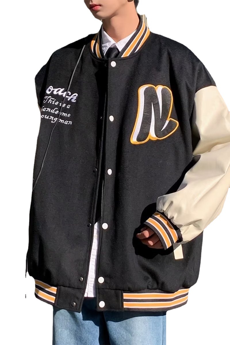 Giacca da baseball, abbigliamento ampio e versatile di marca alla moda primavera autunno estate da uomo, in un bel casual ruffiano_voghion.com
