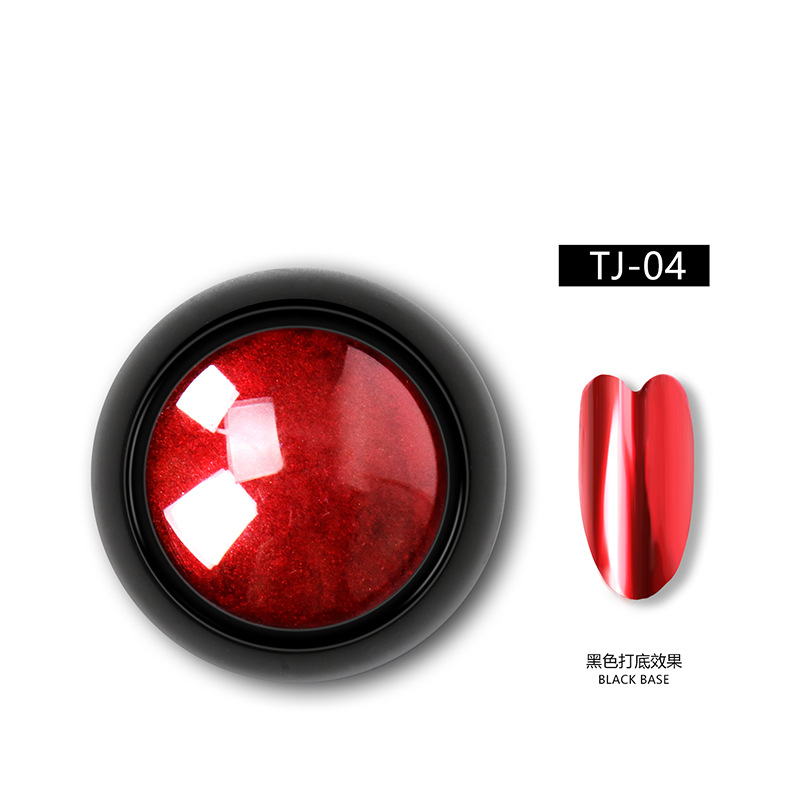 TikTok popular Hada de la harina espejo de color sólido galvanoplastia espejo mágico polvo brillo de uñas en polvo