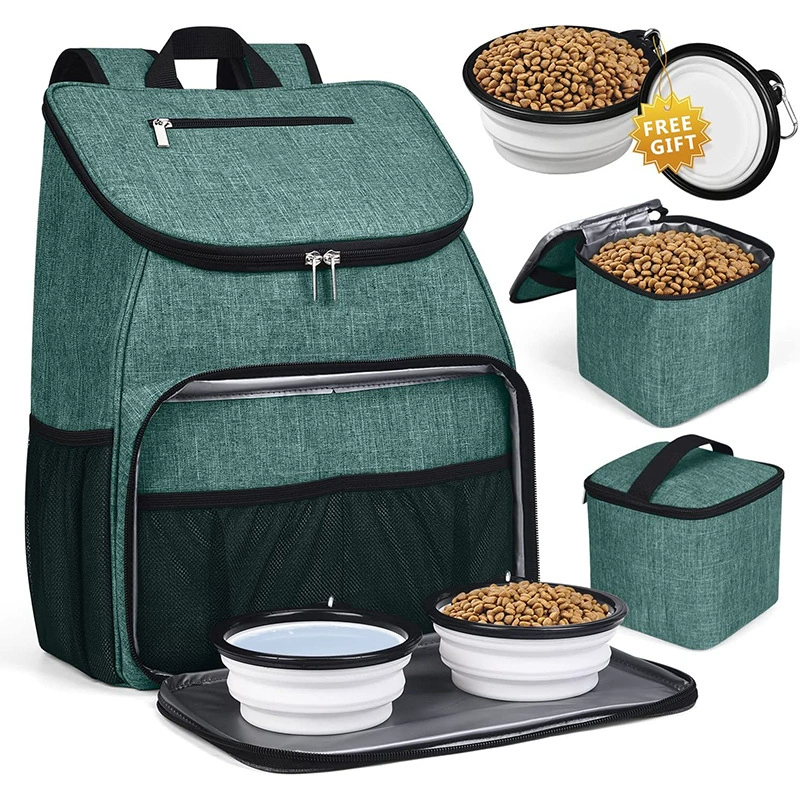 Собака Рюкзак для домашних животных Путешествие Складная регулируемая теплоизоляционная сумка на плечо Портативная дышащая сумка для снижения нагрузки