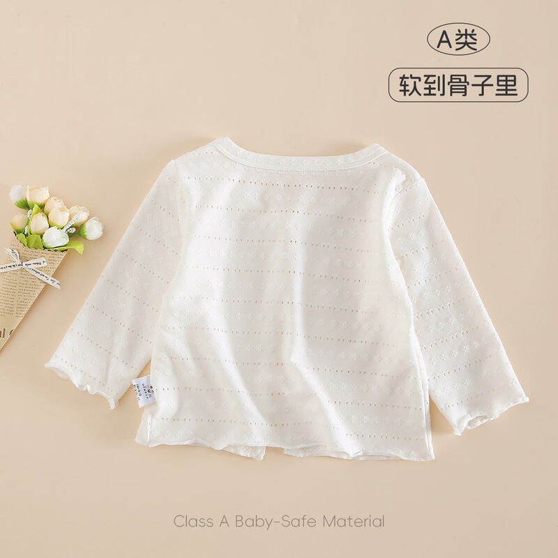 Girls' Baby Sun Protection Jacket, Summer Korean Style Infant Air-Conditioning Cardigan, Skin-Friendly Breathable Outerwear, Princess Style Girls' Baby Sun Protection Jacket, Summer Korean Style Infant Air-Conditioning Cardigan, Skin-Friendly Breathable Outerwear, Princess Style
