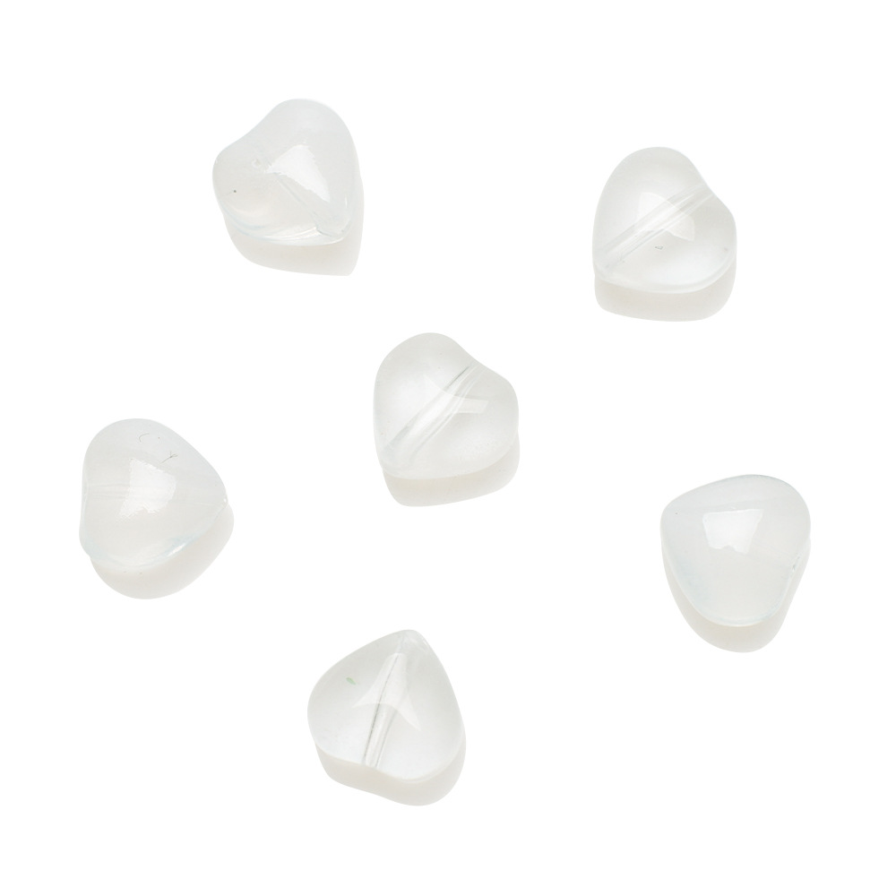 50 PCS/Package 8 * 5mm Hole 1~1.9mm Glass Heart Shape Beads display picture 14