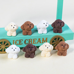 樹脂立体微景観創意アニメかわいい子犬の手作りアクセサリー自動車オフィスのデスクトップ置物